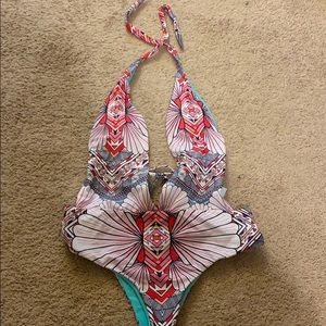 Low plunge one piece